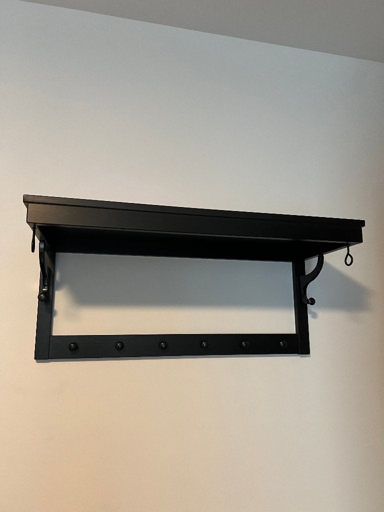 IKEA HEMNES kapstok zwartbruin – 85 cm – 6 haken, Enlèvement, Utilisé