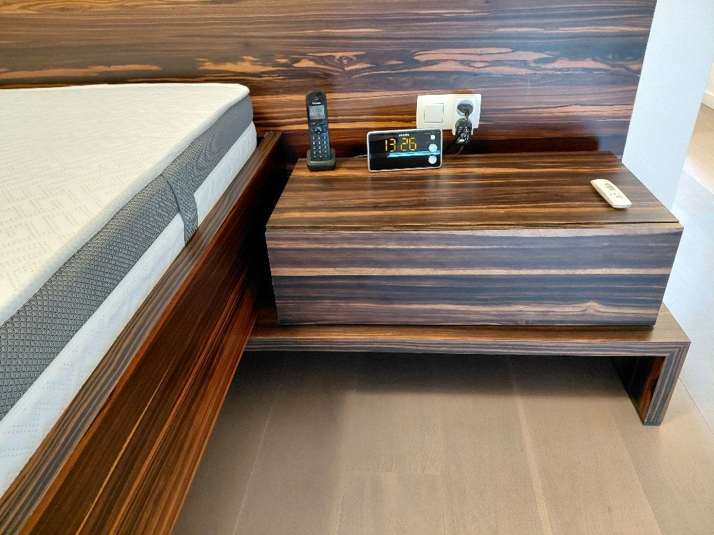 Chambre, Maison & Meubles, Enlèvement, Comme neuf, Deux personnes, Modern op maat gemaakt