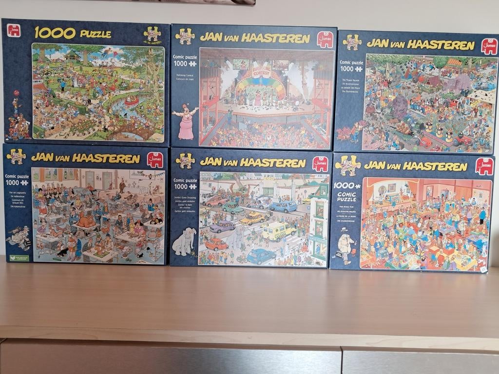Puzzels van Haasteren, Enlèvement, 500 à 1500 pièces, Comme neuf, Puzzle