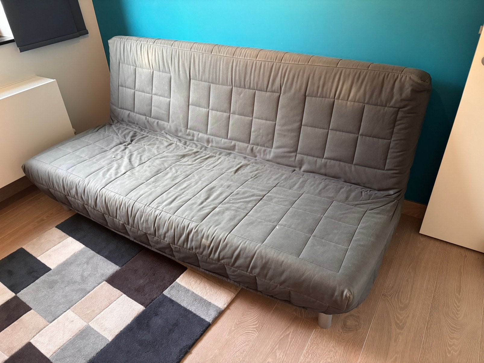 Canapé-lit Ikea gratuit, Maison & Meubles, Gris, 140 cm, Enlèvement, Utilisé