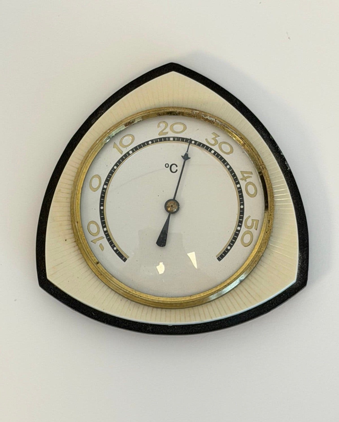 Vintage Mid Century Wandthermometer Jaren 1960 Retro, Audio, Tv en Foto, Weerstations en Barometers, Ophalen of Verzenden, Zo goed als nieuw