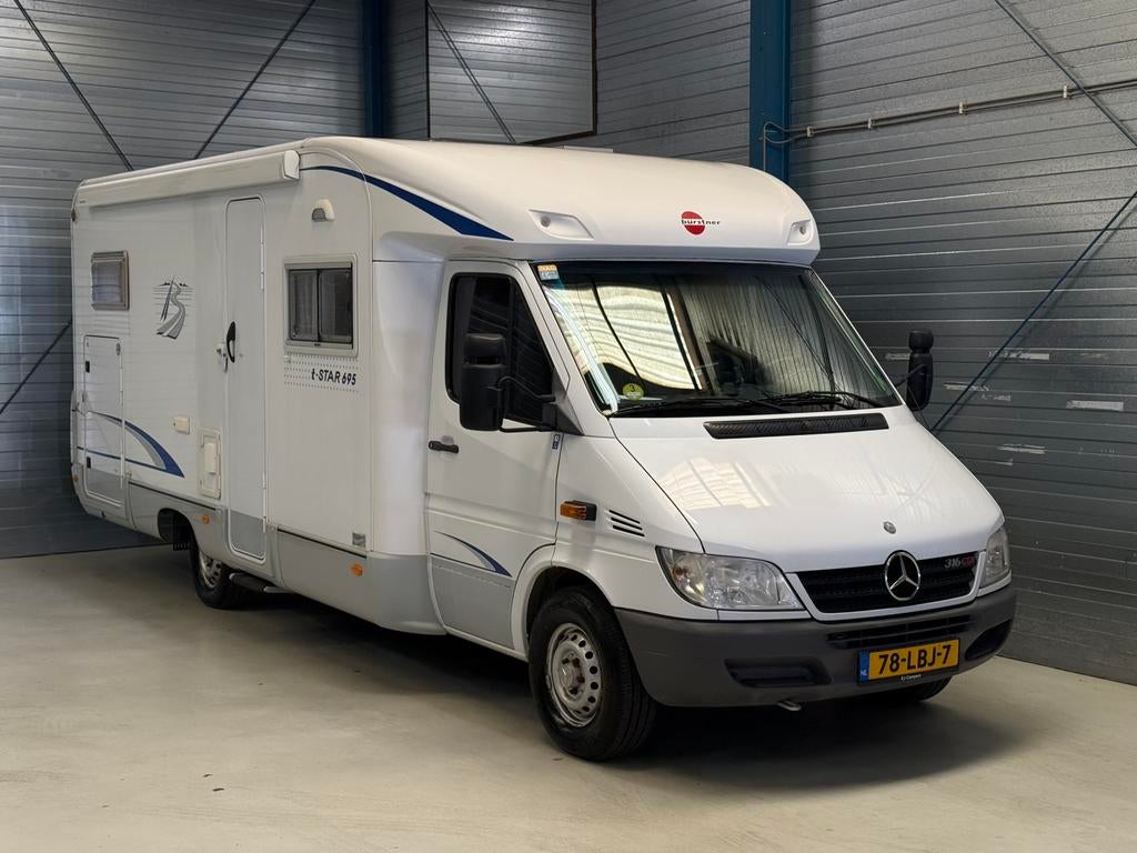 Mercedes BURSTNER T STAR 695 Climatisation sur le moteur !, Caravanes & Camping, Camping-cars, Jusqu'à 4, ABS, Toilette à cassette