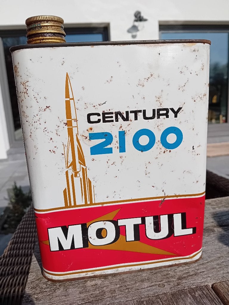 Bidon d'huile MOTUL Century 2100 vintage, Enlèvement ou Envoi, Utilisé