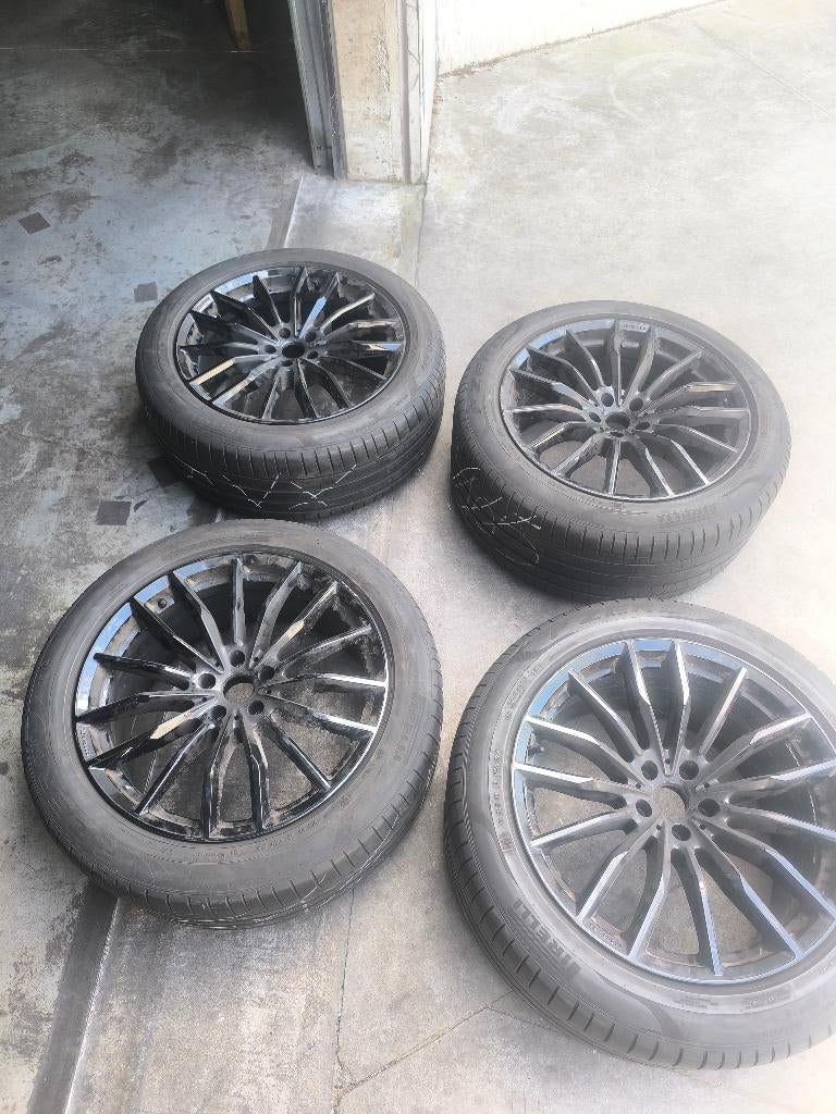 Bmw X5 MAK  zomerset 20 inch  breedset, Ophalen, Gebruikt, Velg(en), Personenwagen
