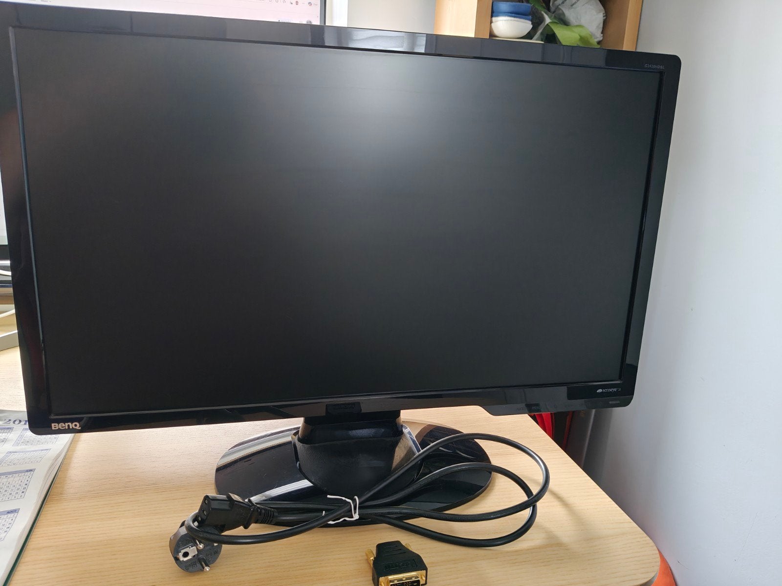 BenQ G2420HDBL 24 inch Full HD monitor incl. HDMI-adapter, 3 à 5 ms, 61 à 100 Hz, Full HD, BenQ