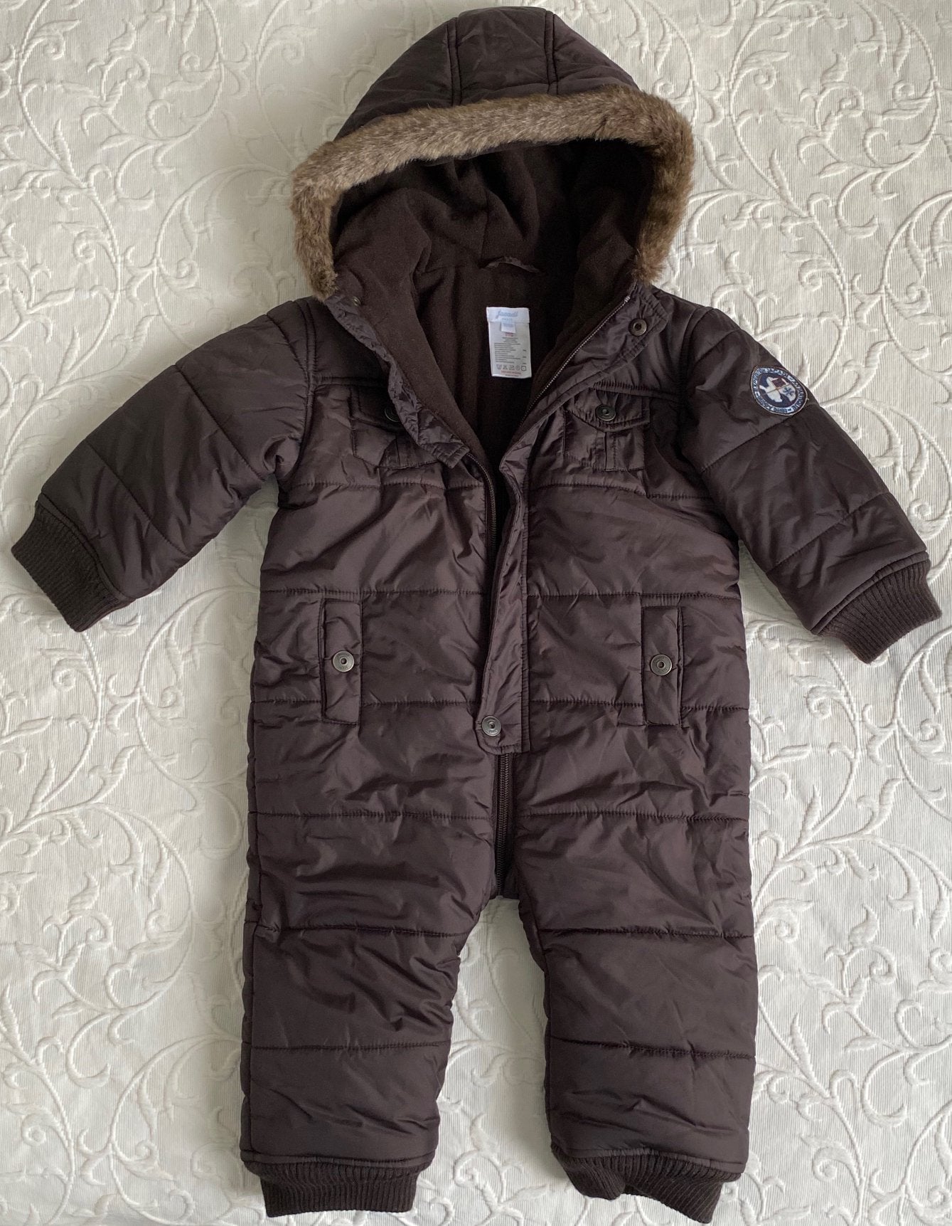 Combinaison pilote Jacadi -couleur brun-18 mois / 81 cm, Enfants & Bébés, Enlèvement, Comme neuf, Garçon ou Fille, Autres types