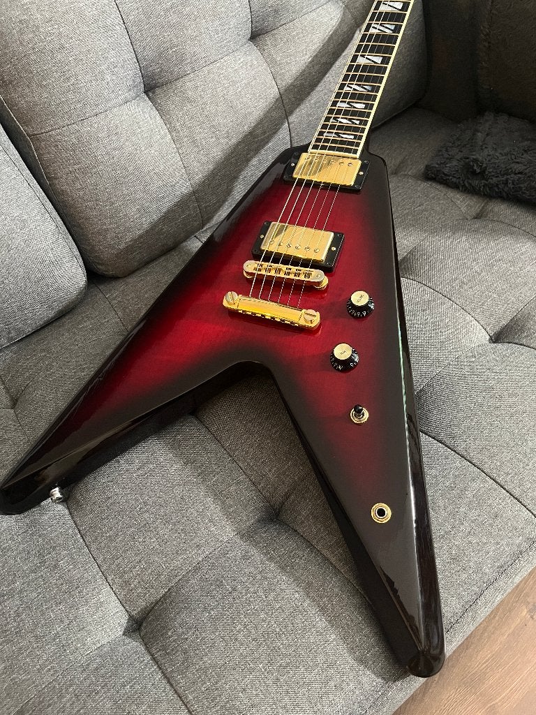Gibson Flying V 50th Anniversary 2008 Brimstone Burst, Muziek en Instrumenten, Ophalen of Verzenden, Gebruikt, Solid body, Gibson