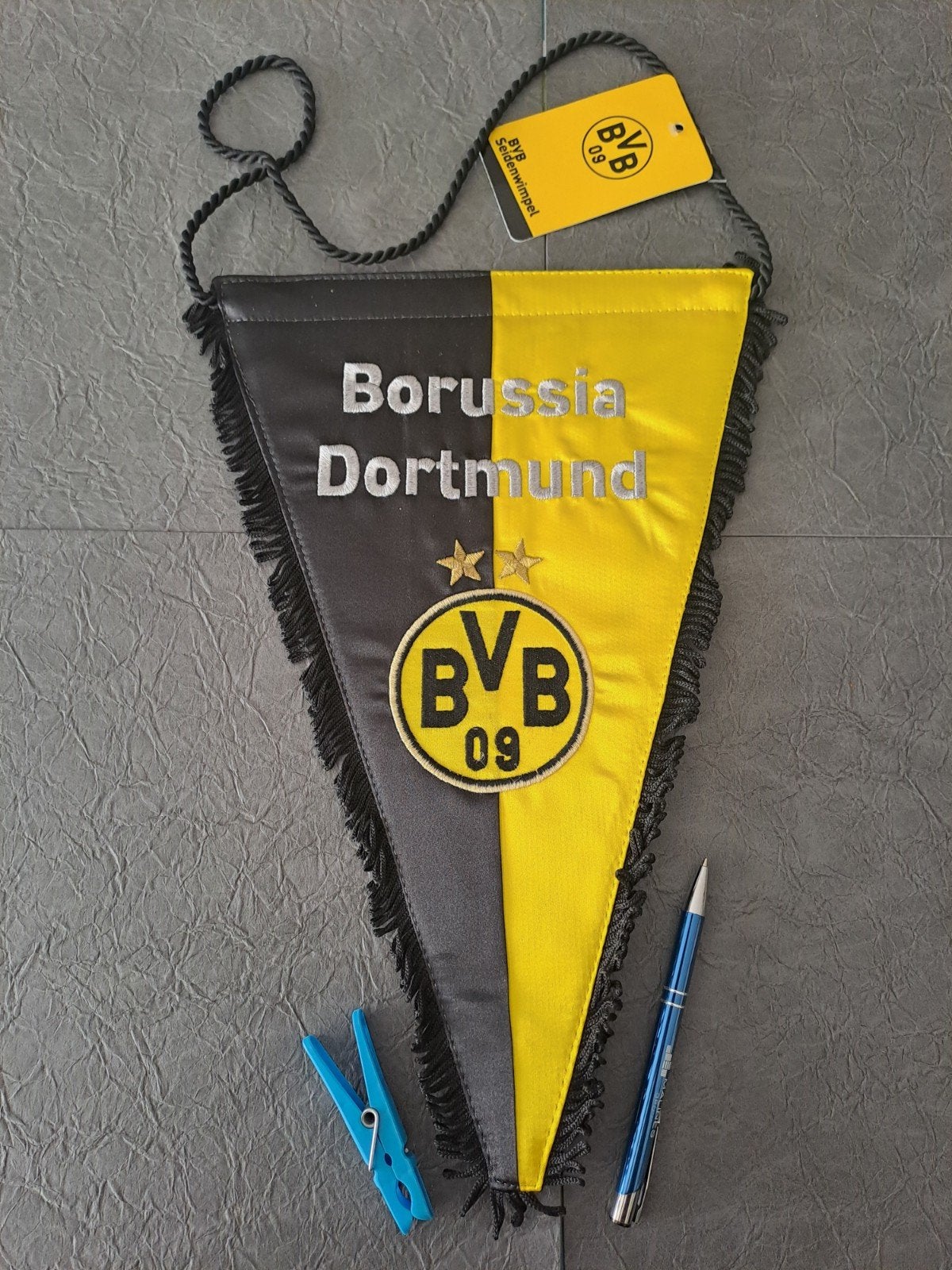 wimpel borrussia Dortmund voetbal, Ophalen of Verzenden