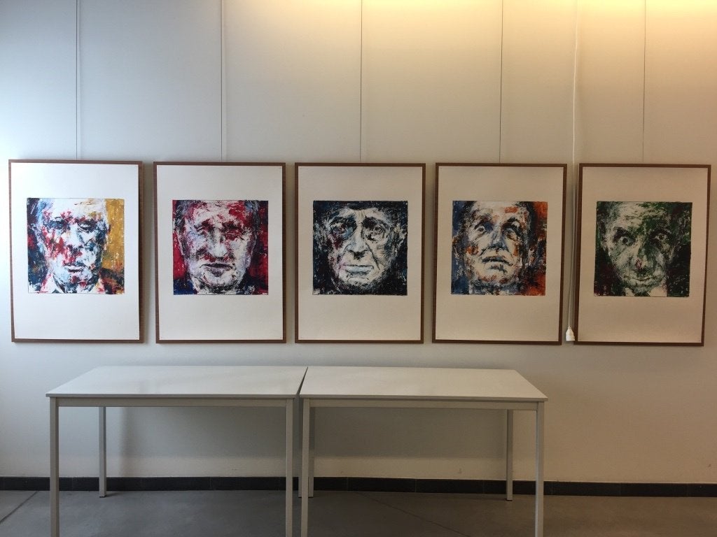 Tekening dessin ‘War victims’ – Acryl on paper, Antiek en Kunst, Ophalen