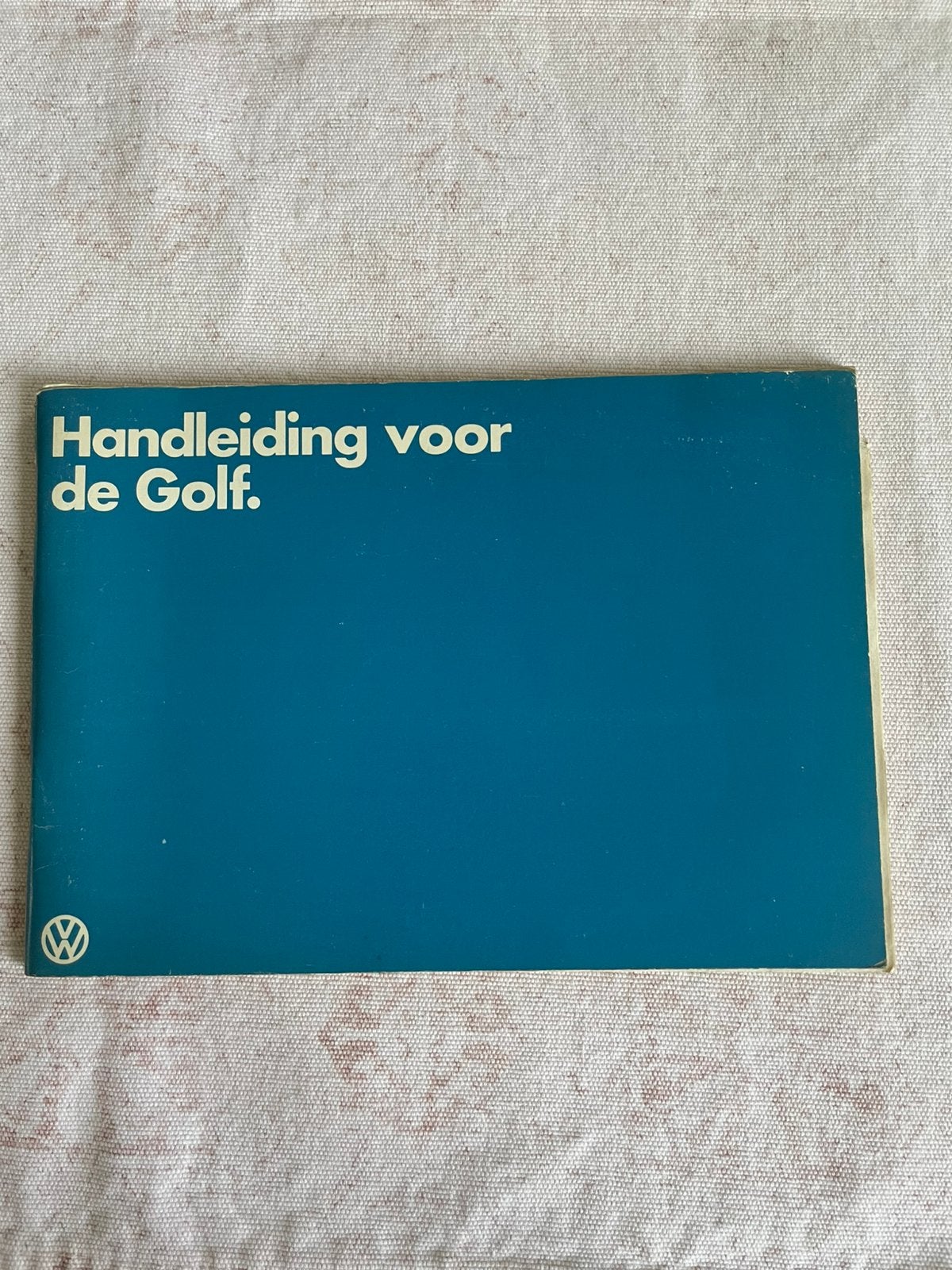 VW Golf : 1980 instructieboekje met aanvulling van 1981, Ophalen