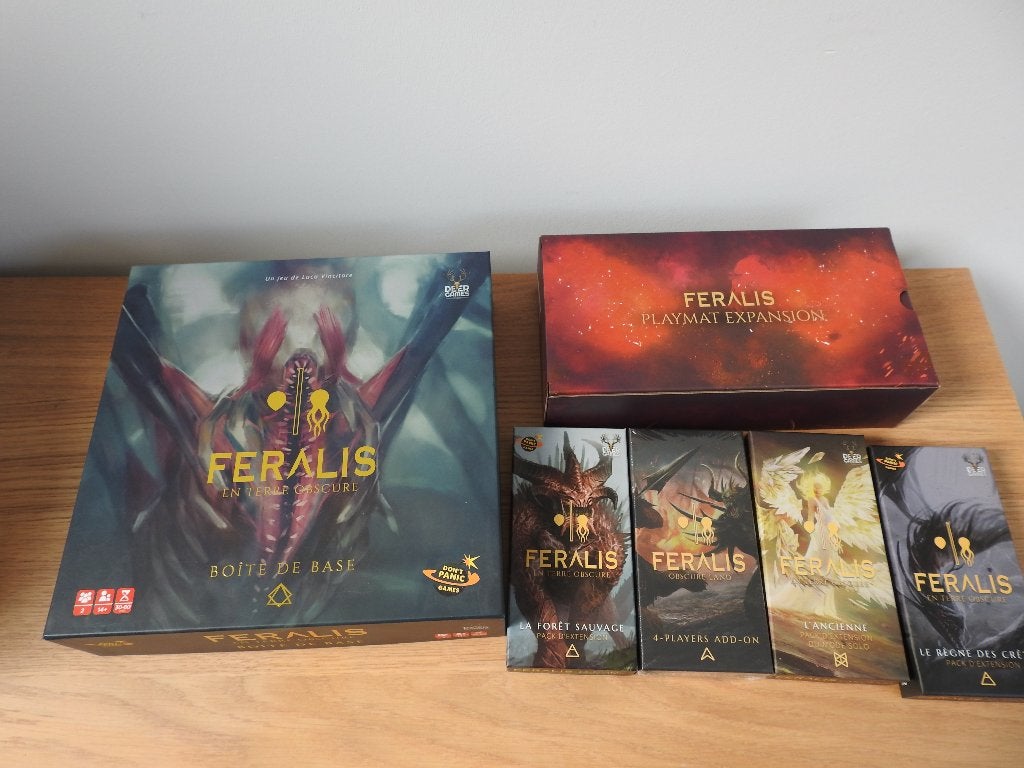 Feralis: Obscure Land – Kickstarter Edition Full Pledge, Hobby en Vrije tijd, Een of twee spelers, Ophalen of Verzenden, Zo goed als nieuw