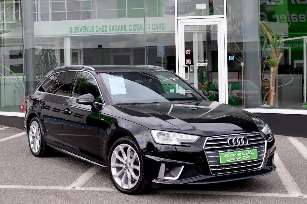 AUDI A4 AVANT 2.0TDi 150CV S-LINE GPS CUIR MASSAGE XENON LED, Autos, Cuir, Achat, 1968 cm³, Noir