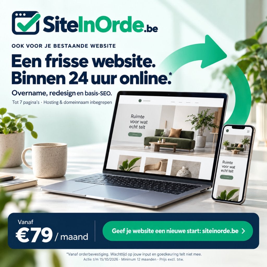 Jouw website binnen 24 uur online — vanaf €79 per maand*, Conception de sites web