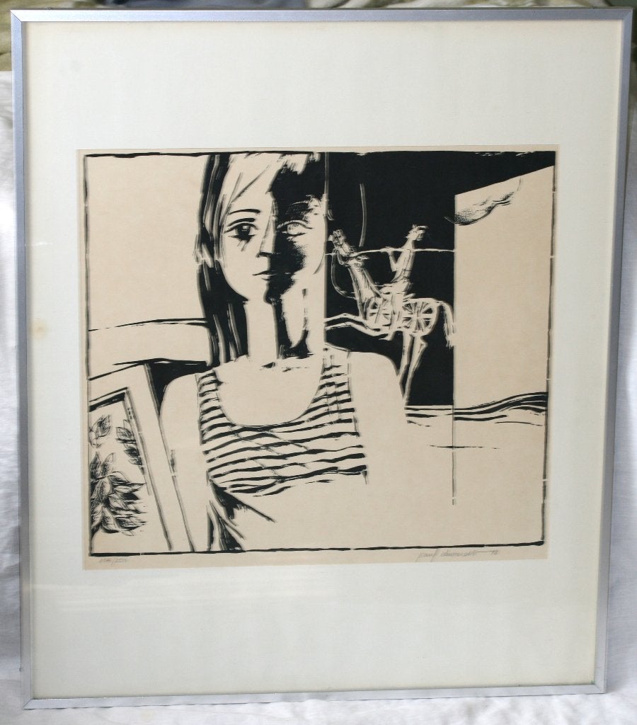 Paul Deweerdt (1940 - 1988) Litho Gesigneerd, Signé, Enlèvement, Lithographie