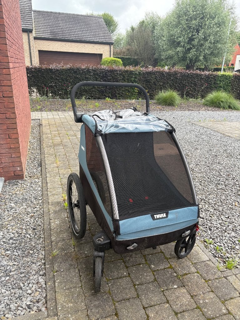 Dubbele fietskar Thule Courier, 40 à 60 kg, Pliable, Comme neuf, Enlèvement
