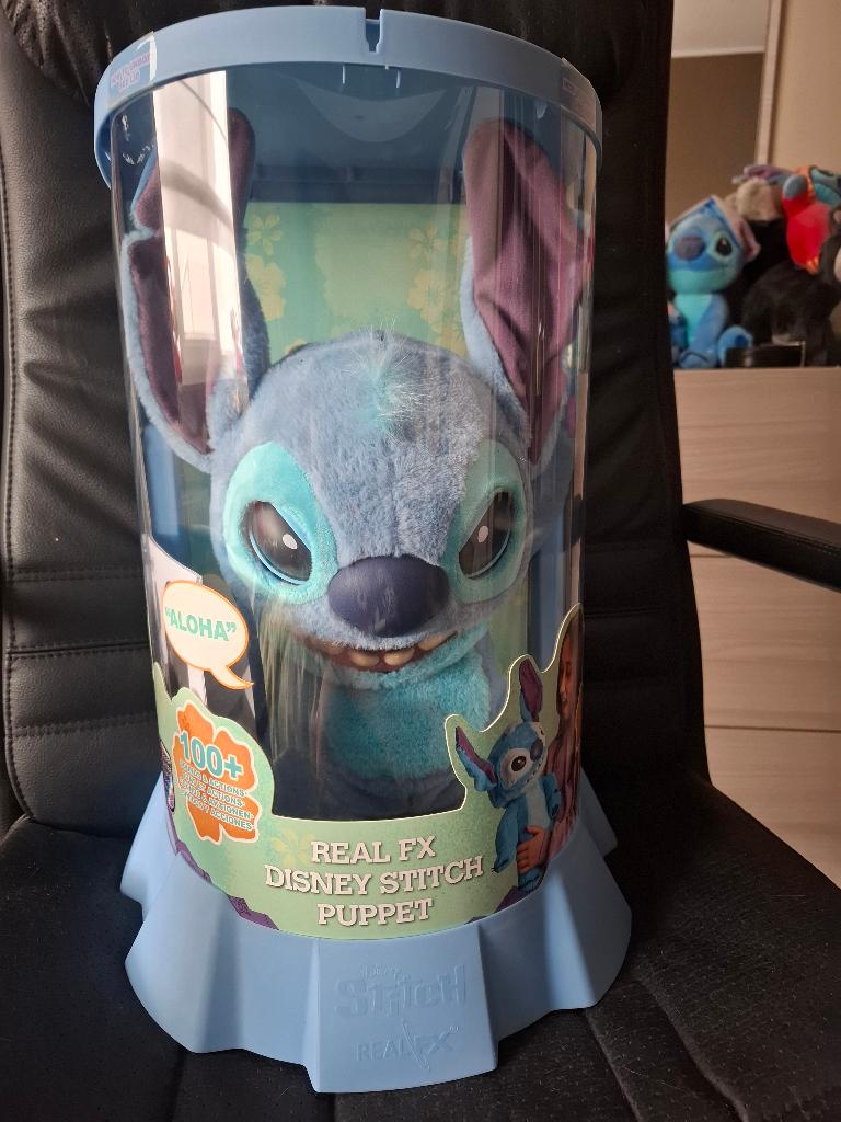 Real fx disney stitch puppet, Verzamelen, Disney, Ophalen, Overige figuren, Zo goed als nieuw, Beeldje of Figuurtje
