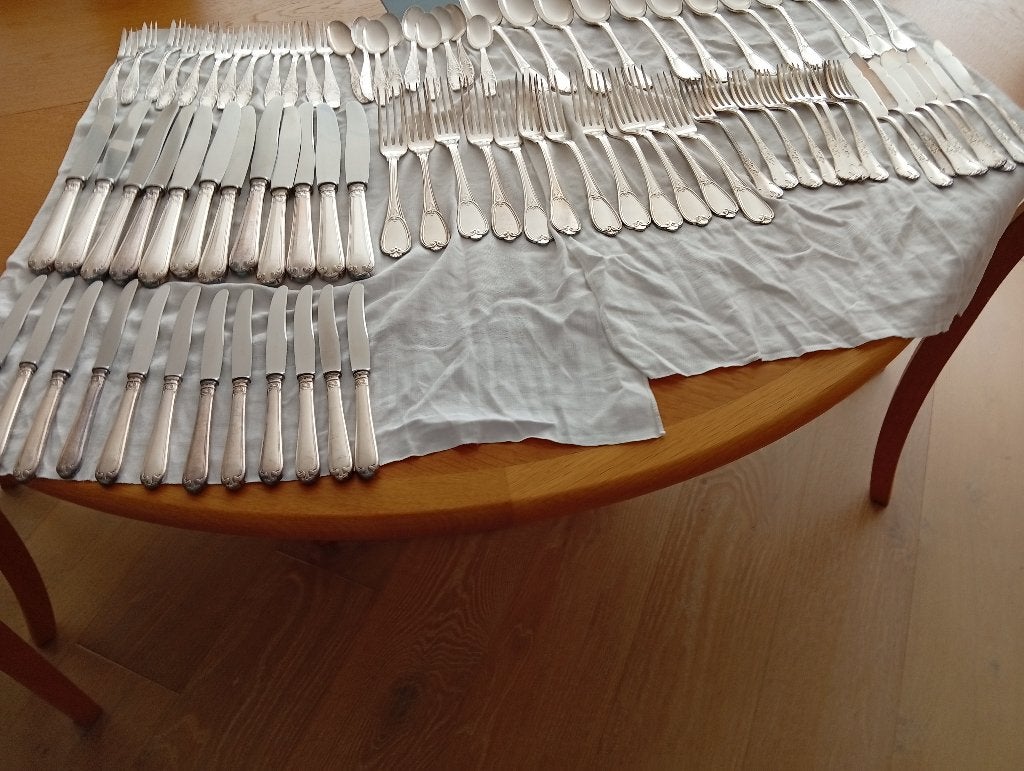 couverts de table, Ophalen, Gebruikt, Zilver, Bestekset