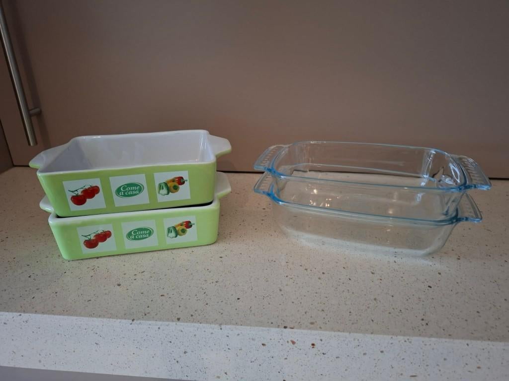Come A Casa lasagne ovenschaaltjes 4 stuks, Huis en Inrichting, Ophalen of Verzenden, Nieuw, Aardewerk, Schaal of Schalen