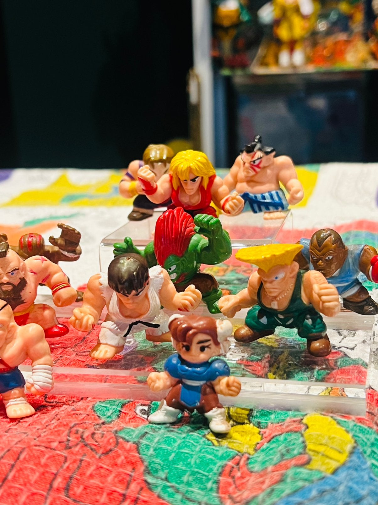 Set Mini Figures Street Fighter Capcom 90”s japan, Verzamelen, Ophalen of Verzenden, Gebruikt