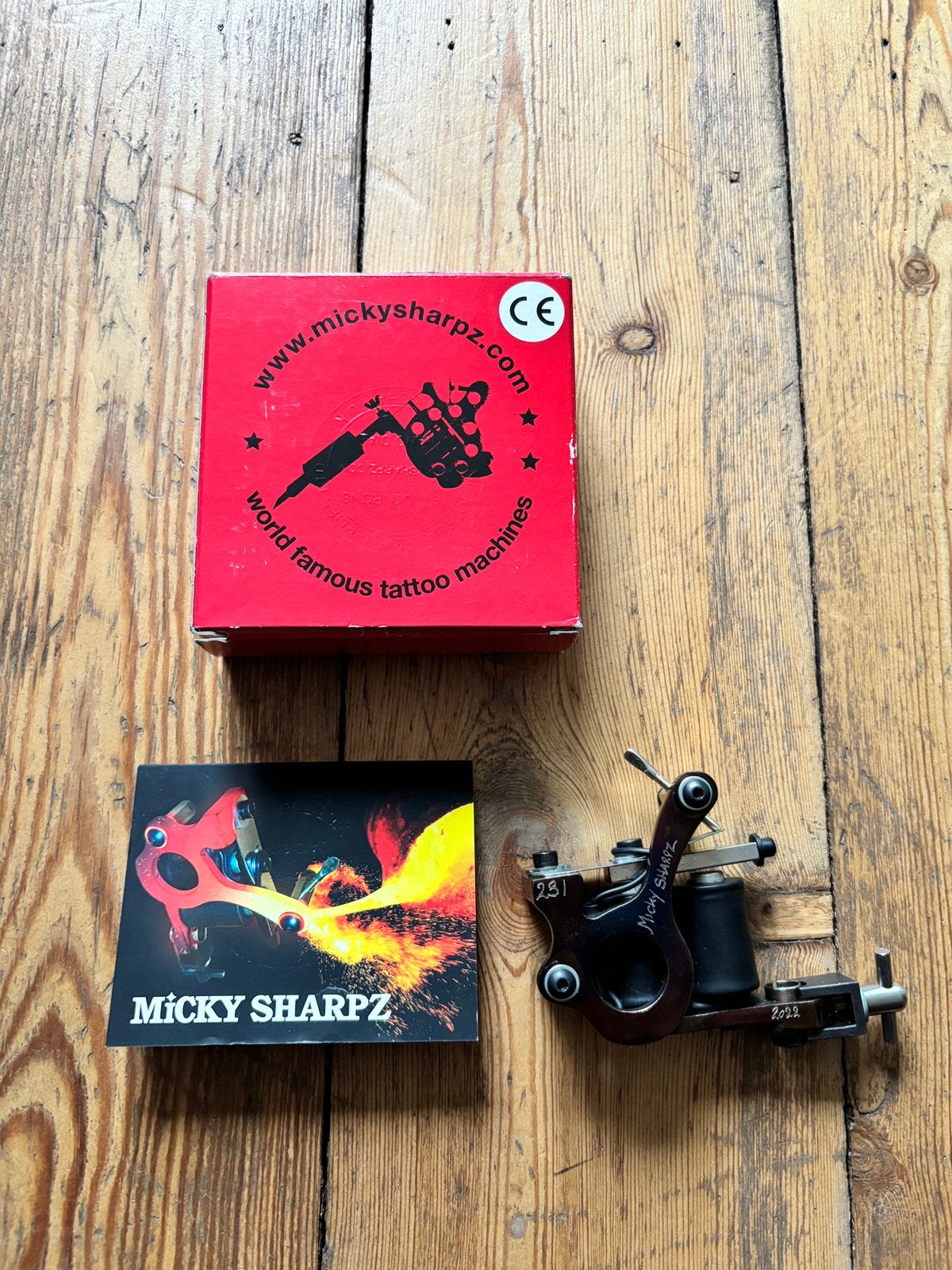 Micky Sharpz - Iron Micro Dial Tattoo Machine - Liner, Ophalen of Verzenden, Zo goed als nieuw