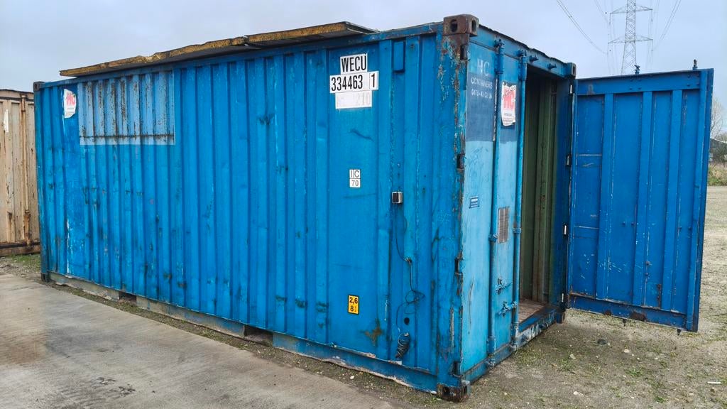 Zeecontainer 20ft, Articles professionnels, Machines & Construction | Abris de chantier & Conteneurs, Enlèvement