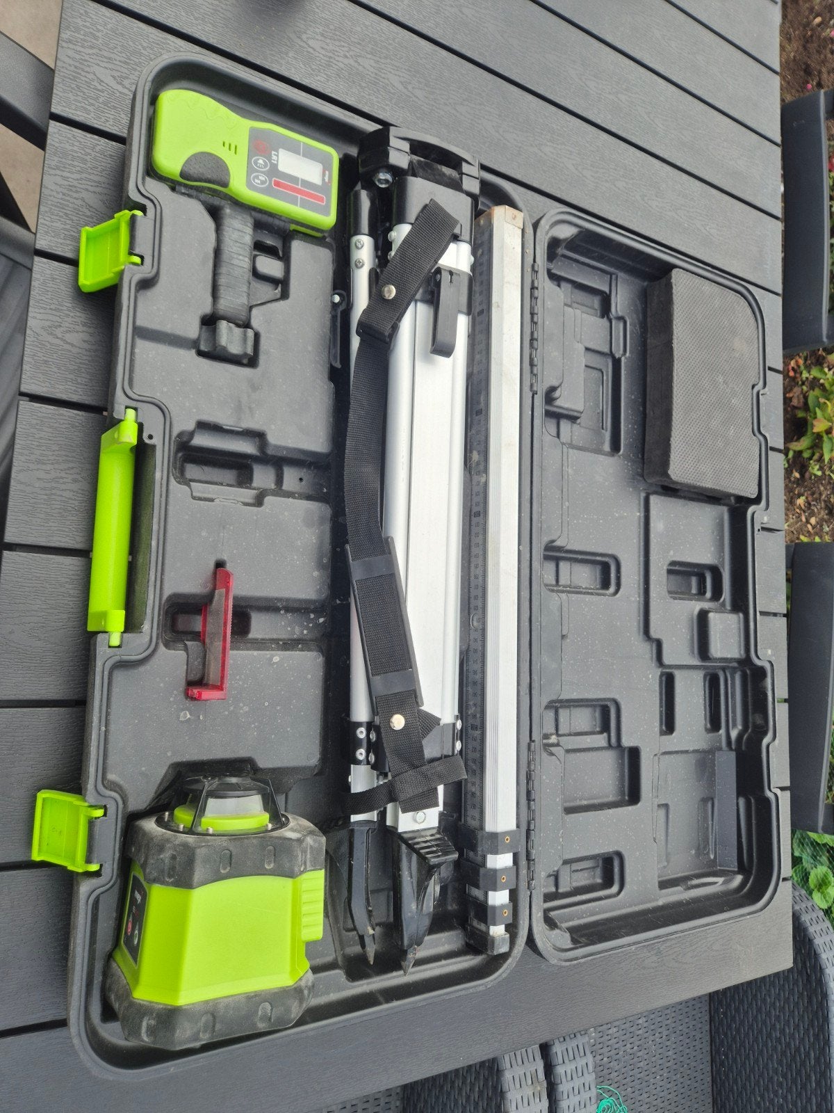 Imex e60 rotatielaser set rood, Enlèvement, Comme neuf, Autres appareils de mesure ou compteurs