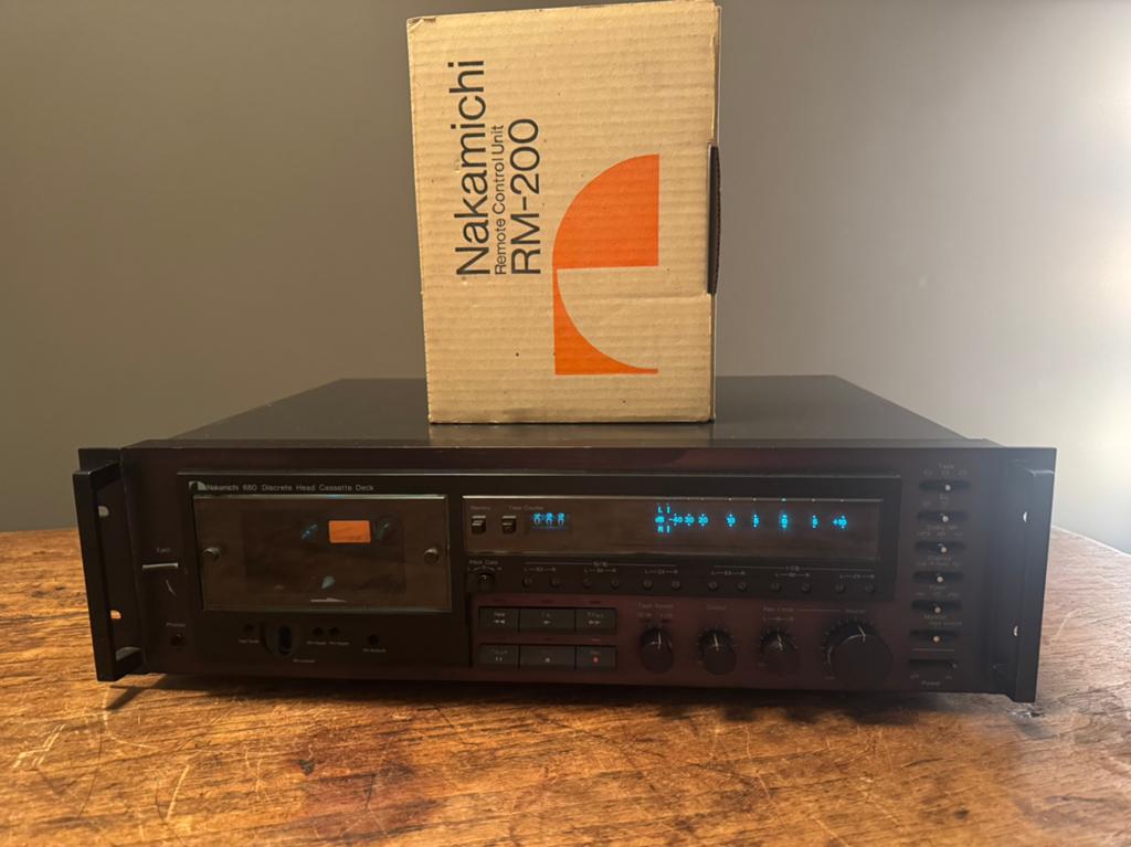 Nakamichi 680 + RM200 Remote, TV, Hi-fi & Vidéo, Enlèvement