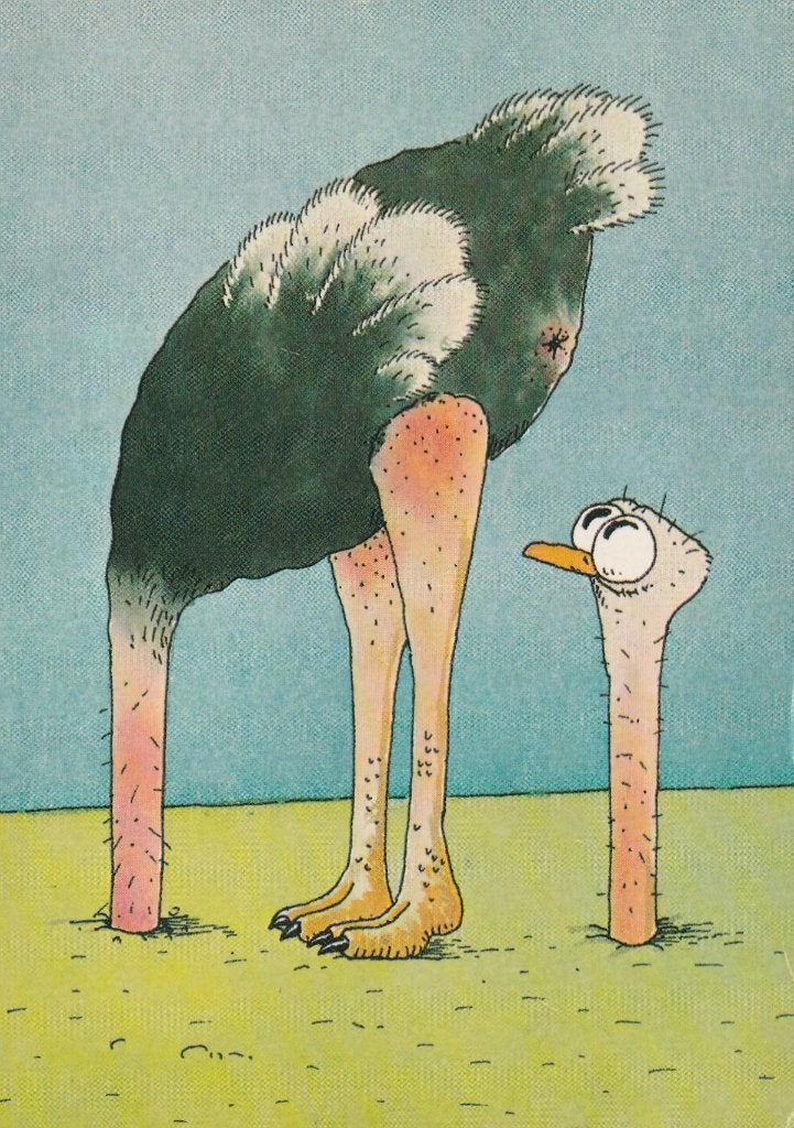 HUMOR -  Struisvogel  Legende, Verzenden, Ongelopen, Overige thema's