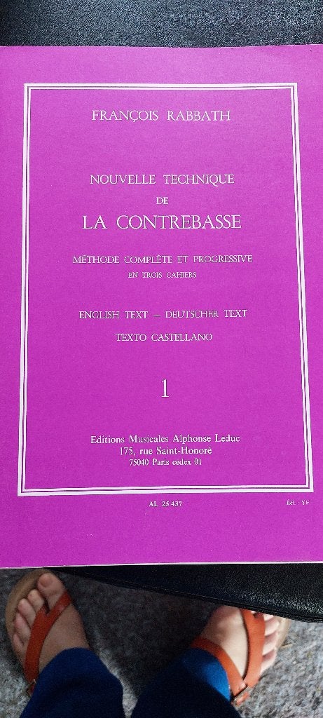 Une nouvelle technique pour contrôler Rabbath, Neuf, Leçon ou Cours, Classique, Contrebasse