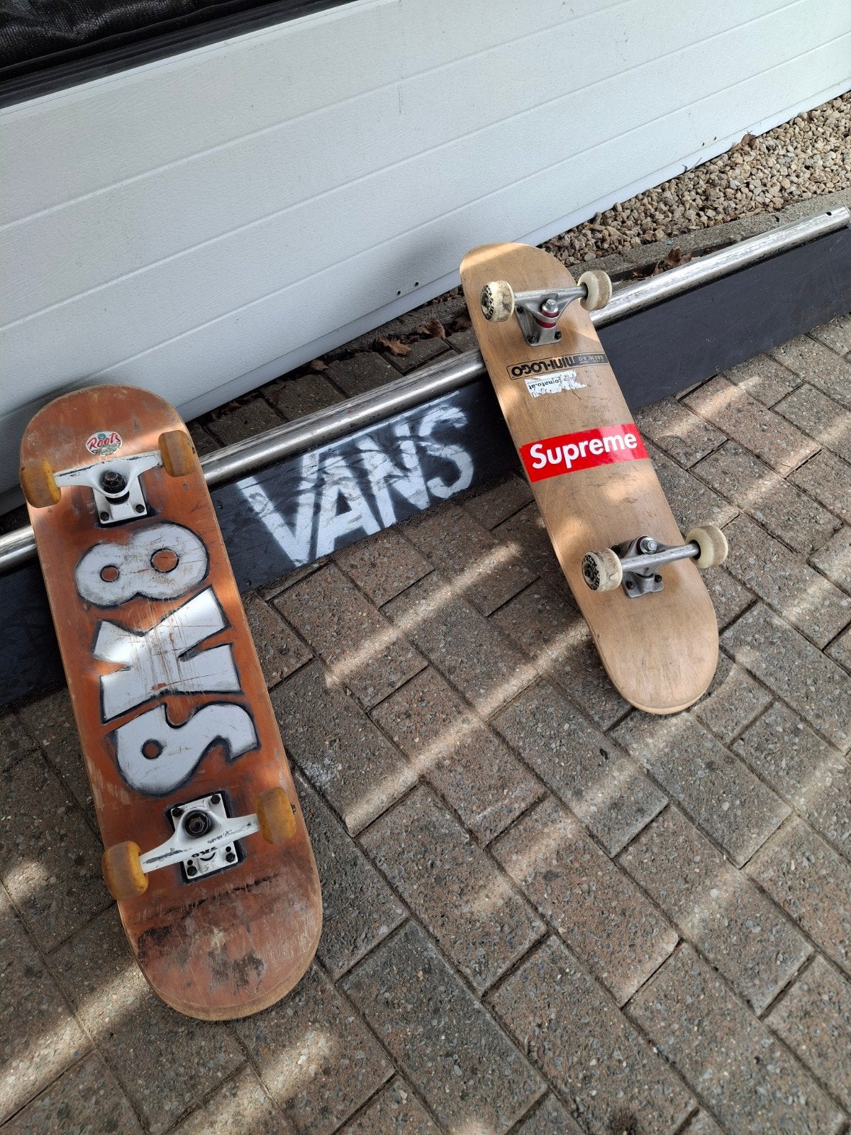 skateboard en rail, Ophalen, Skateboard