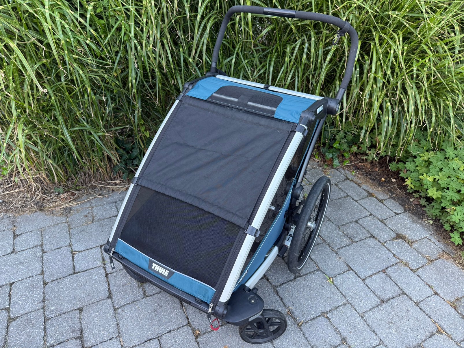 Thule Chariot cross 2 duo fietskar - uitstekende staat, Vélos & Vélomoteurs, 40 à 60 kg, Comme neuf, Enlèvement, Suspension