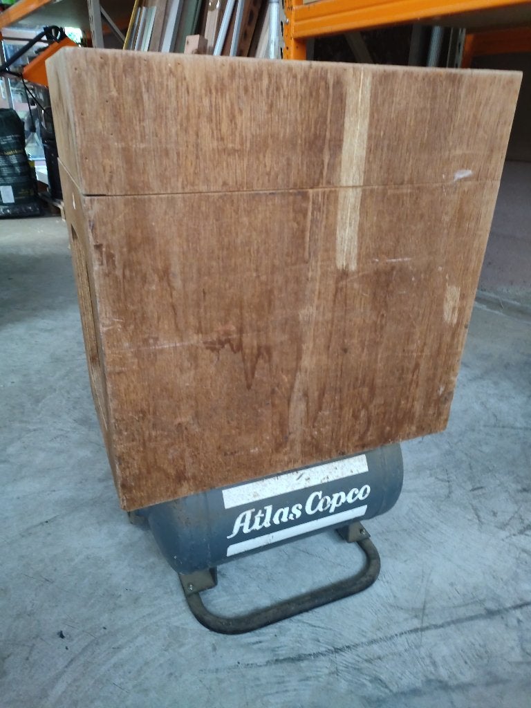 Atlas Copco compressor, Doe-het-zelf en Bouw, Compressors, Ophalen, Gebruikt, 6 tot 10 bar, Olievrij