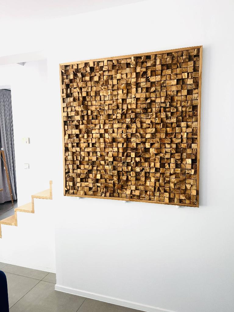 wandpaneel, Antiquités & Art, Afrique, Bois, 1 mètre - 2 mètres, Brun