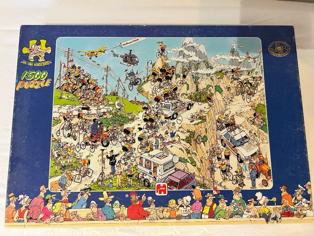 Puzzel - Jan van Haasteren - Tour de France - 1500 Stuks, Ophalen, 500 t/m 1500 stukjes, Gebruikt, Legpuzzel
