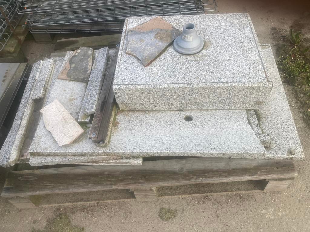 Marmer pompenbak ( wasbak ), Tuin en Terras, Ophalen, Zo goed als nieuw