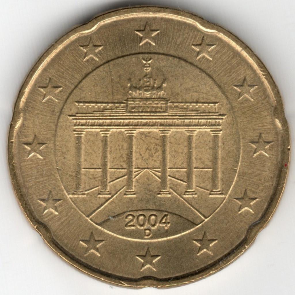 Duitsland : 20 Cent 2004 D KM#211 Ref 16733, Postzegels en Munten, Munten | Europa | Euromunten, Ophalen of Verzenden, Duitsland