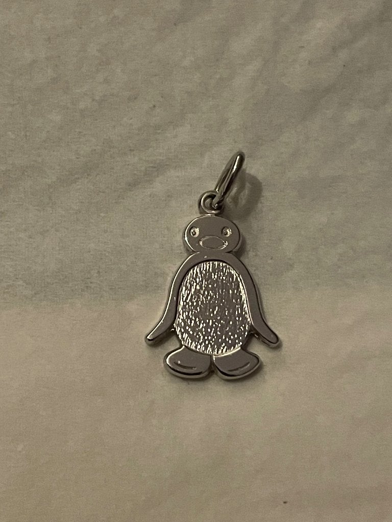 Pendentif Pingouin - argent massif, Enlèvement, Argent, Argent
