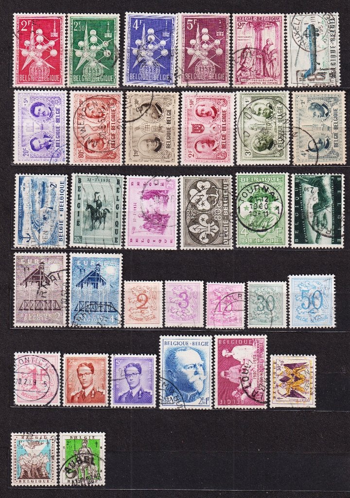 België 1957 gestempeld, Postzegels en Munten, Verzenden, Gestempeld, Gestempeld