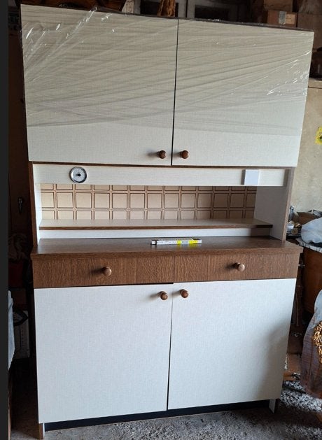 RETRO  KEUKENKAS::    BUFFETKAS(keuken), Ophalen, RETRO, Grenenhout, Gebruikt