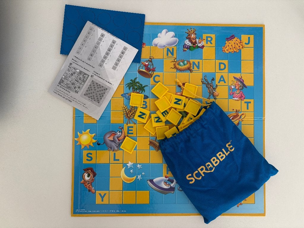 Jeu de société - Scrabble Junior, 1 ou 2 joueurs, Enlèvement ou Envoi, Utilisé, Mattel