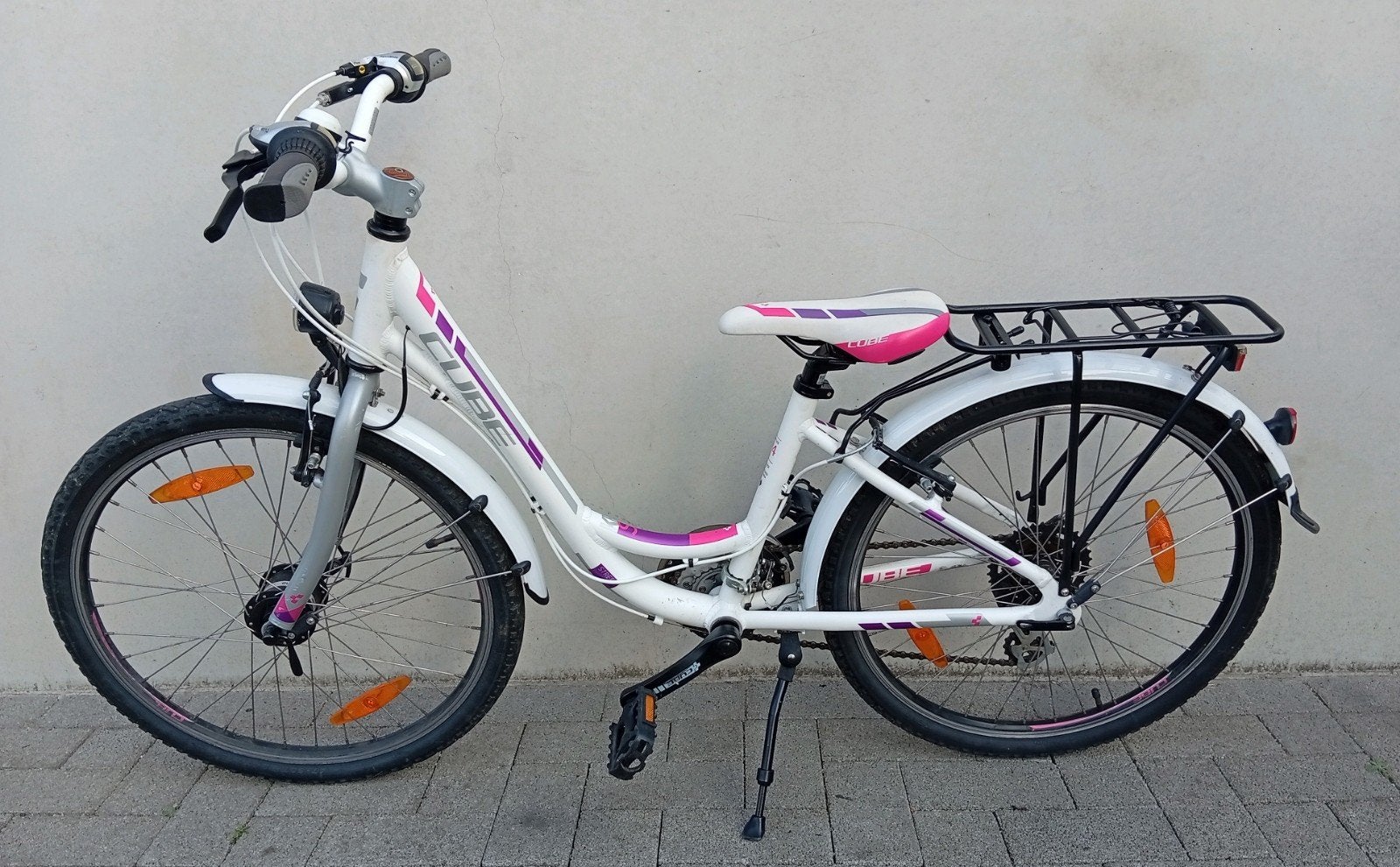 Meisjesfiets alu Cube Kids 21speed 24inch NIEUWPRIJS 449€ 🚴, Ophalen, Gebruikt, Trapvoertuig