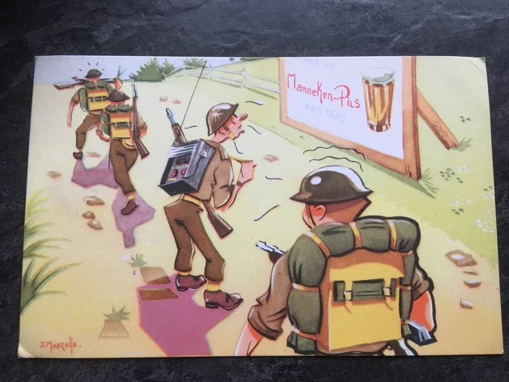 postkaart Manneken Pils, Verzamelen, Postkaarten | Themakaarten, Ophalen of Verzenden