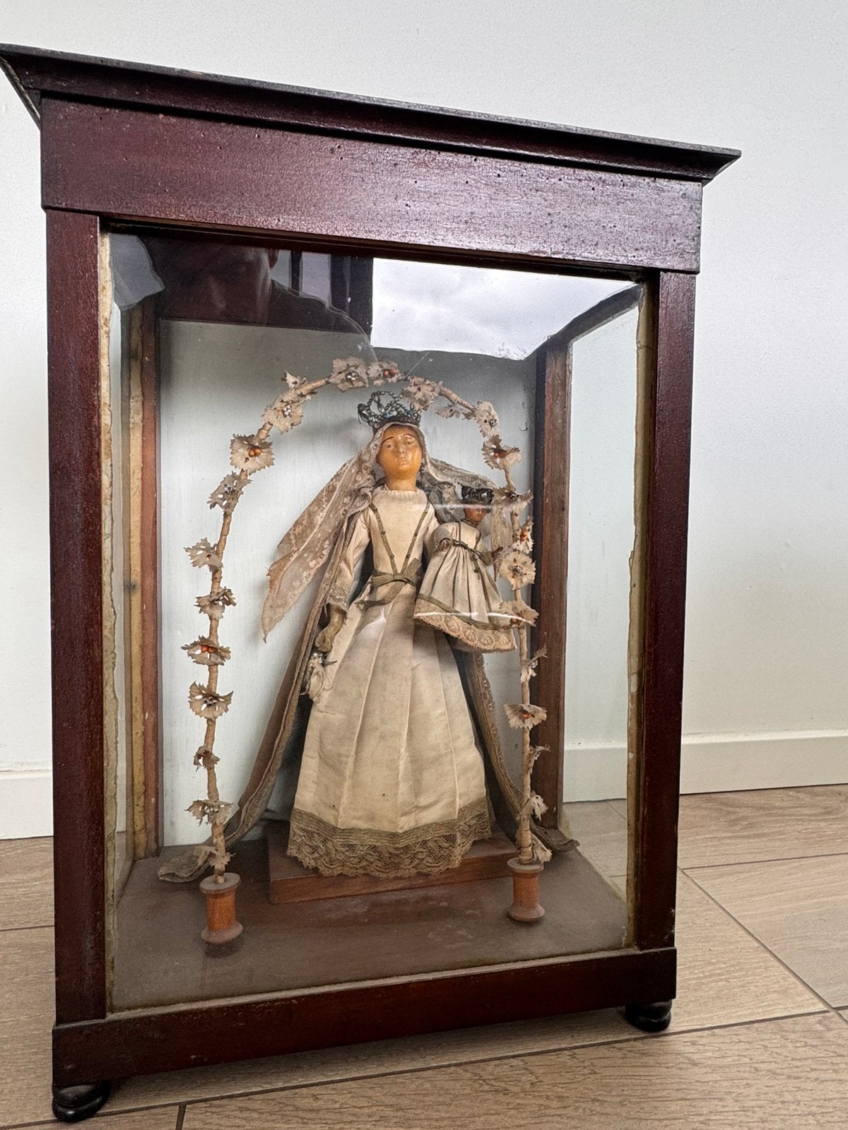Besloten hofjes 19e eeuws Madonna was, Antiek en Kunst, Kunst | Schilderijen | Klassiek, Ophalen