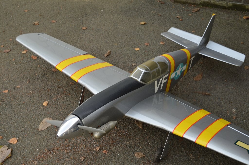 P51 MUSTANG, Enlèvement, Neuf, Nitro, RTF (Ready to Fly)