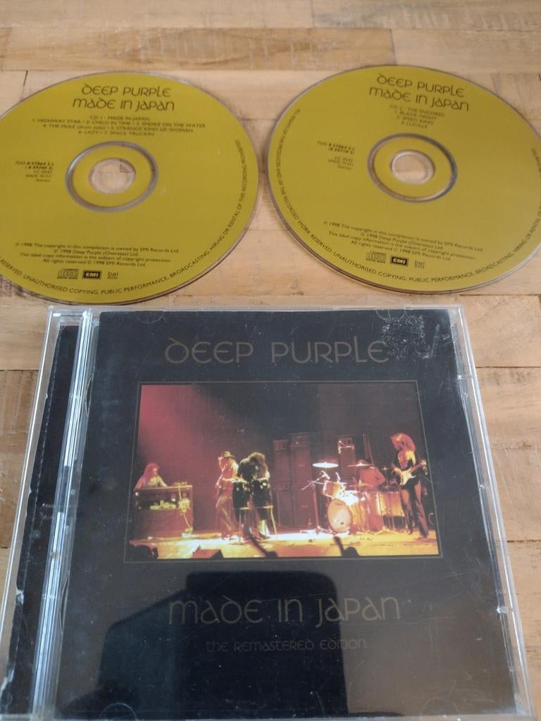 2 cd DEEP PURPLE: MADE IN JAPAN : cd + cd the encores !, CD & DVD, CD | Hardrock & Metal, Comme neuf, Enlèvement ou Envoi