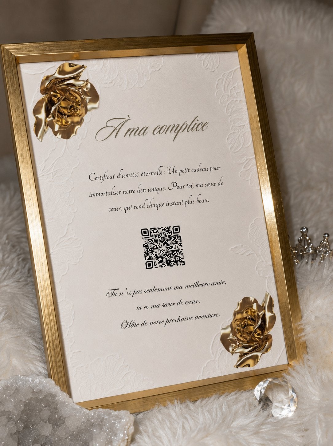 Origineel cadeau-idee: interactief frame met QR-code, Minder dan 50 cm, Oorspronkelijke maker, Nieuw, Ophalen of Verzenden