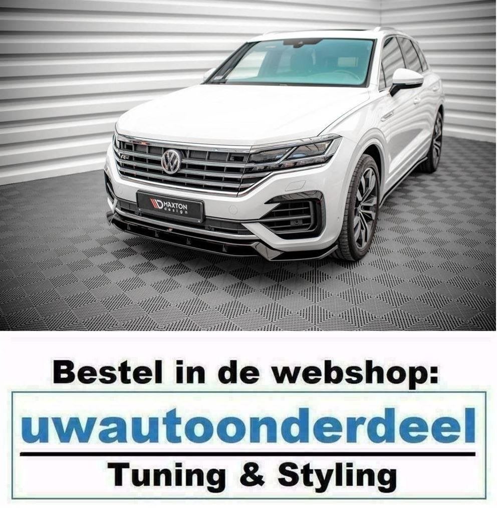 Spoiler Lip Splitter Voor Volkswagen Touareg R Line Mk3, Auto diversen, Tuning en Styling, Verzenden