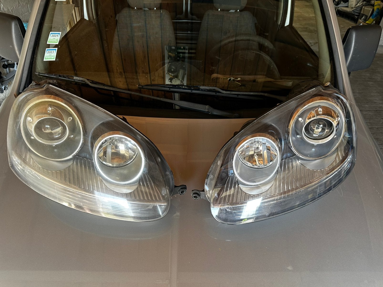 Koplampen golf 5 gti, Ophalen