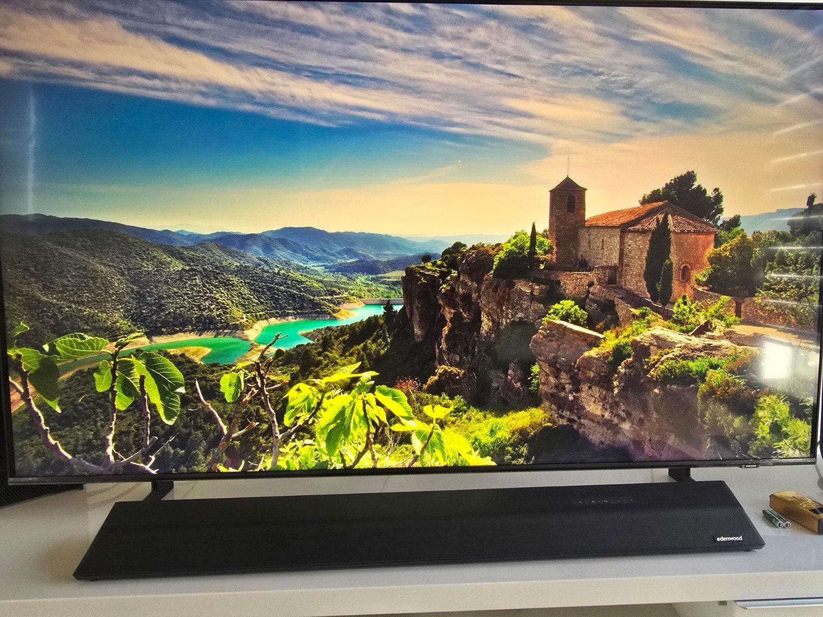Samsung TV + Edenwood Soundbar, TV, Hi-fi & Vidéo, Télévisions, QLED, 50 Hz, Comme neuf, Enlèvement