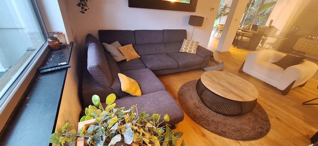 Canapé en L Poltrone & Sofa gris, 250 à 300 cm, Banc d'angle, Quatre personnes ou plus, 125 à 150 cm